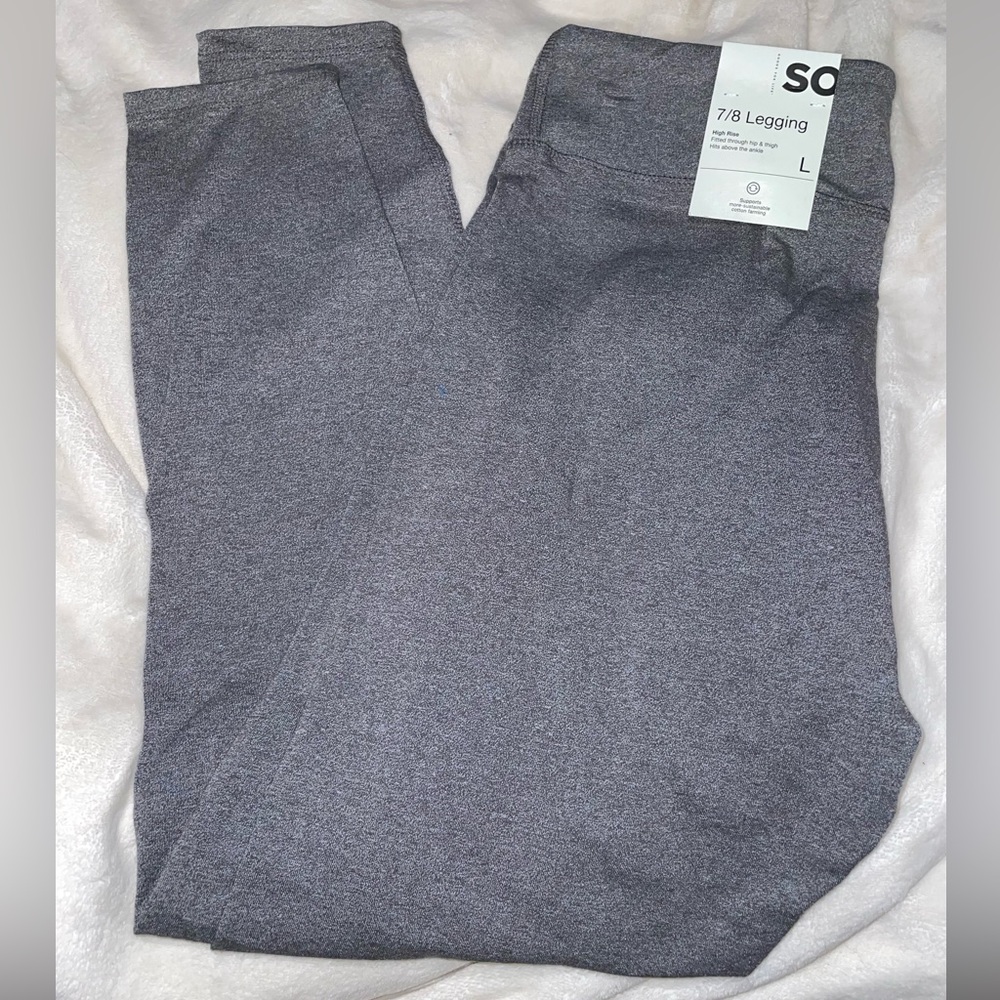 Juniors Size 11/13 Large, SO/Sonoma, Lounge Leggings 7/8 Length, Grey